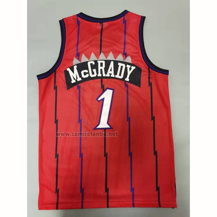 Camiseta Toronto Raptors Tracy McGrady #1 Mitchell & Ness 1998-99 Rojo